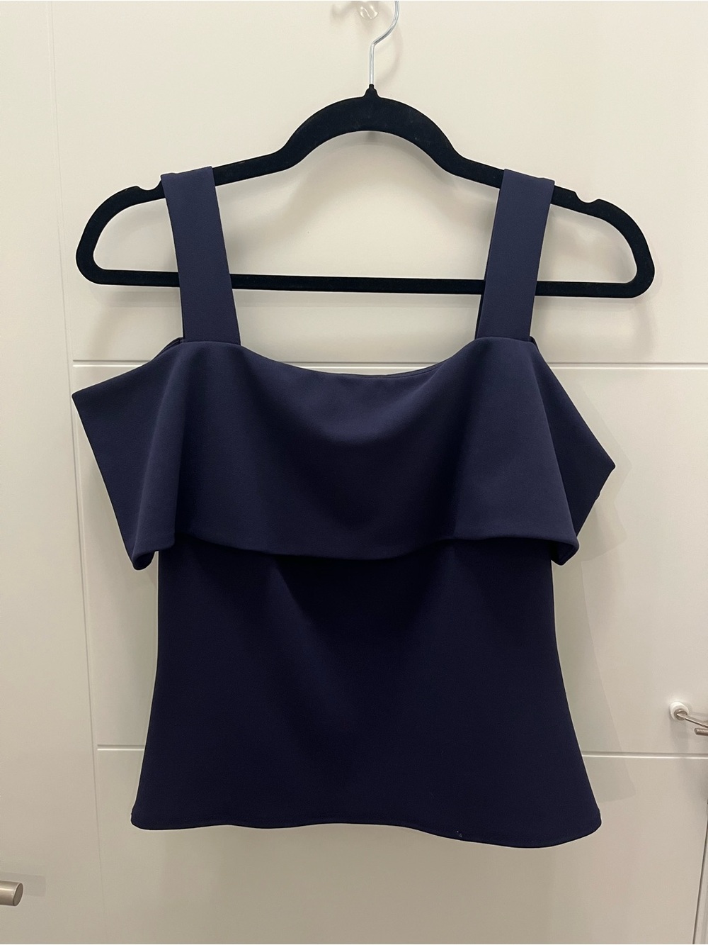 NWT next Navy Off-Shoulder Ruffle Top Size 10